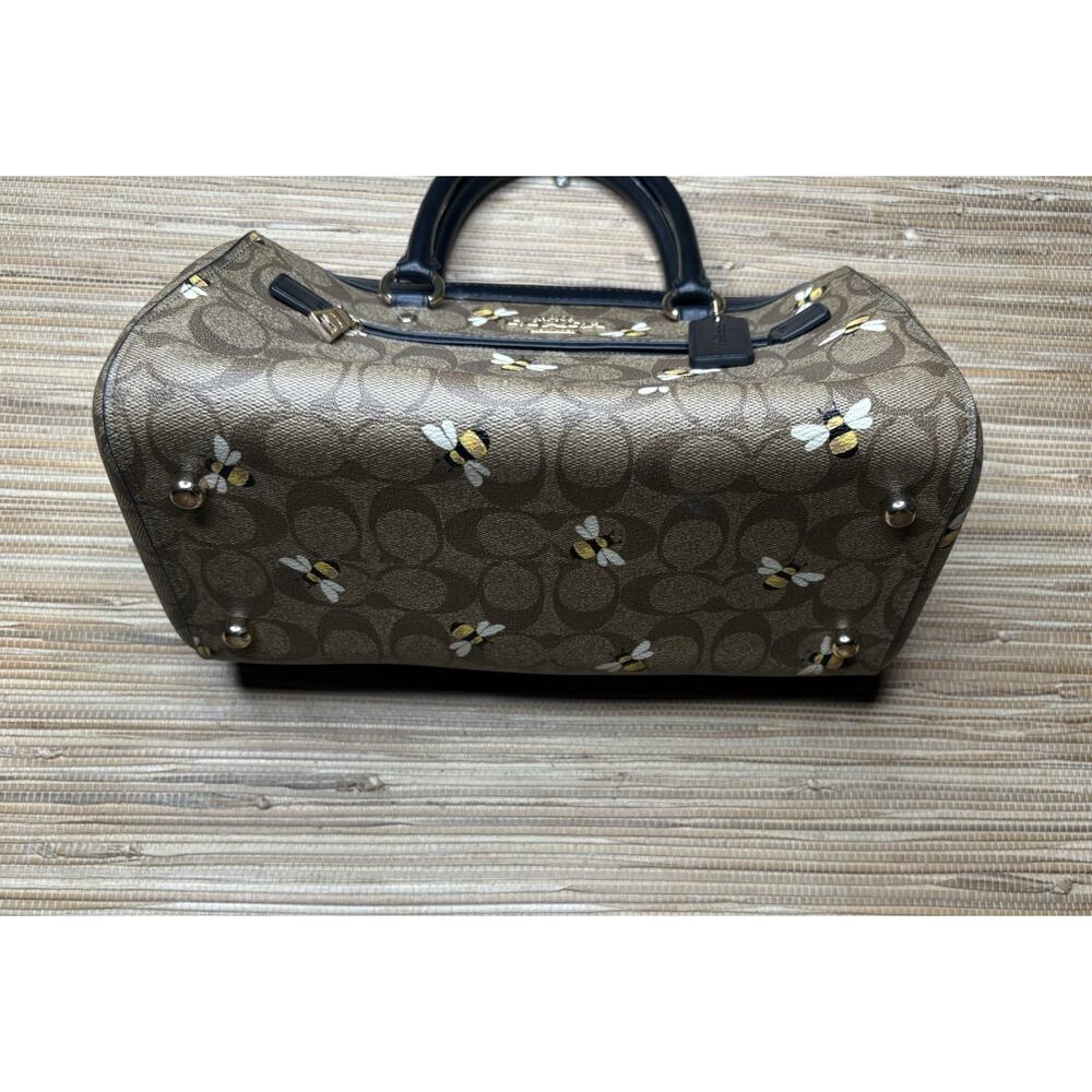 Coach Rowan Satchel Bag & Wallet Bee Print MISSING STRAP - Picture 5 of 9